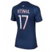 Paris Saint-Germain Vitinha Ferreira #17 Voetbalkleding Thuisshirt Dames 2023-24 Korte Mouwen